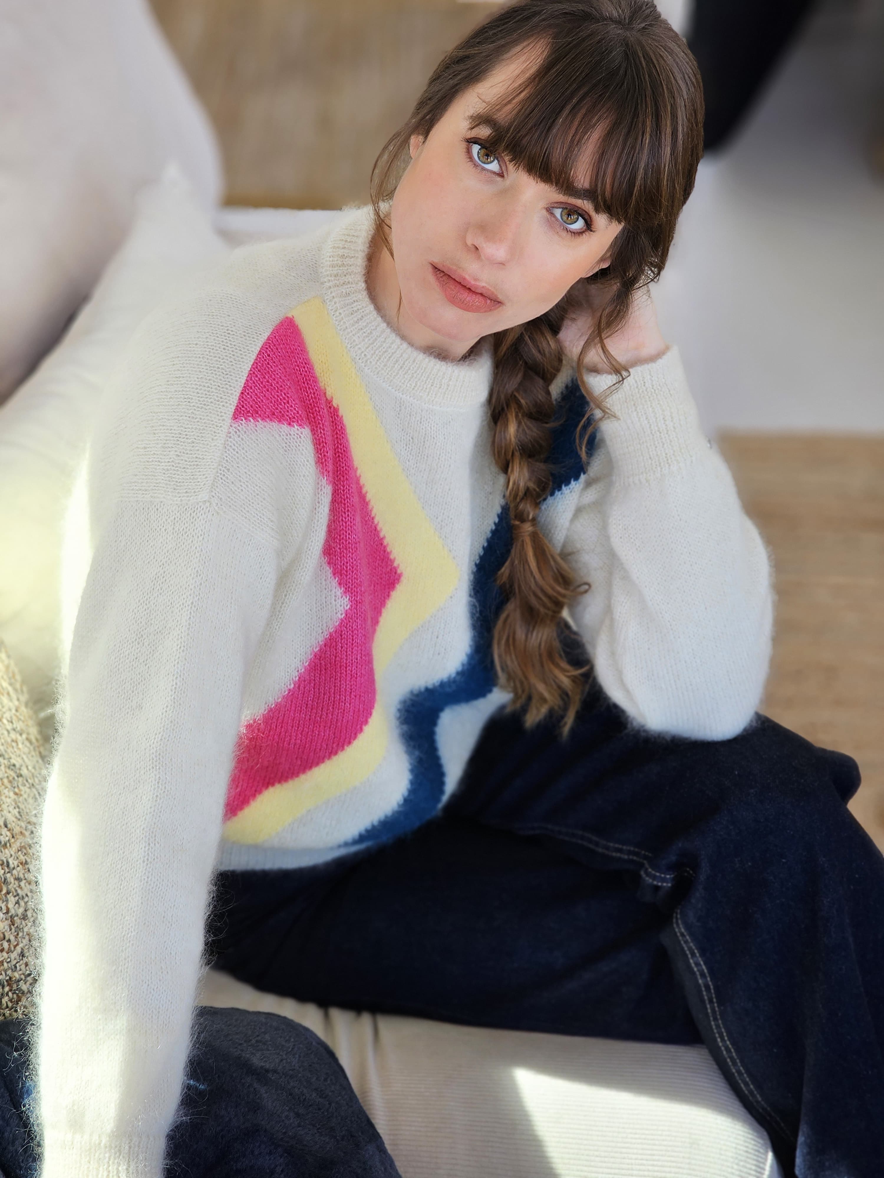 Anny Blatt Inès maglione mohair angora joie