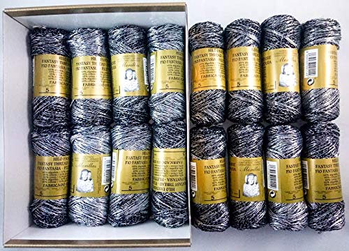 Morillas Zepelines Bombilla N.5 filo uncinetto nero 16x85 g