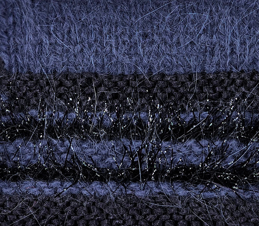 Annyblatt Britney kit maglia Nero angora e luce