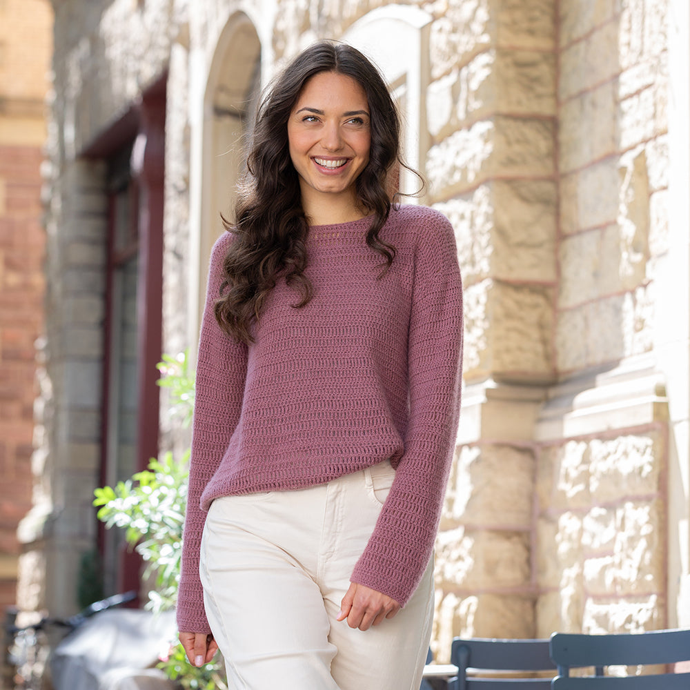 Pascuali Sunny Eve Sweater modello maglione uncinetto cashmere
