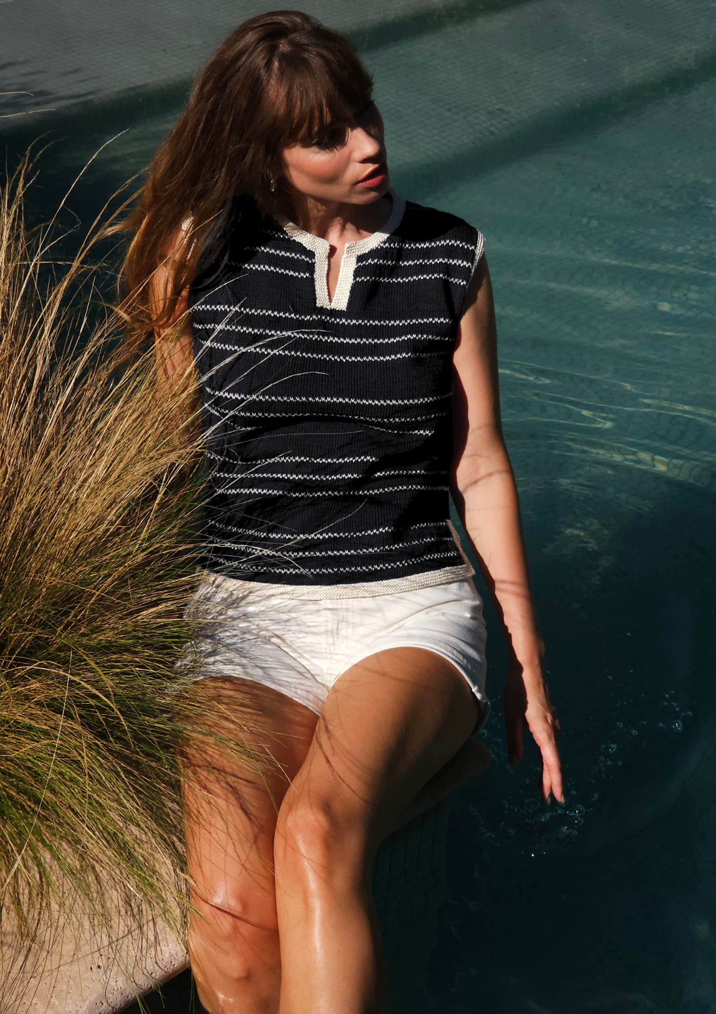 Anny Blatt Angèle kit top maglia cotone estivo