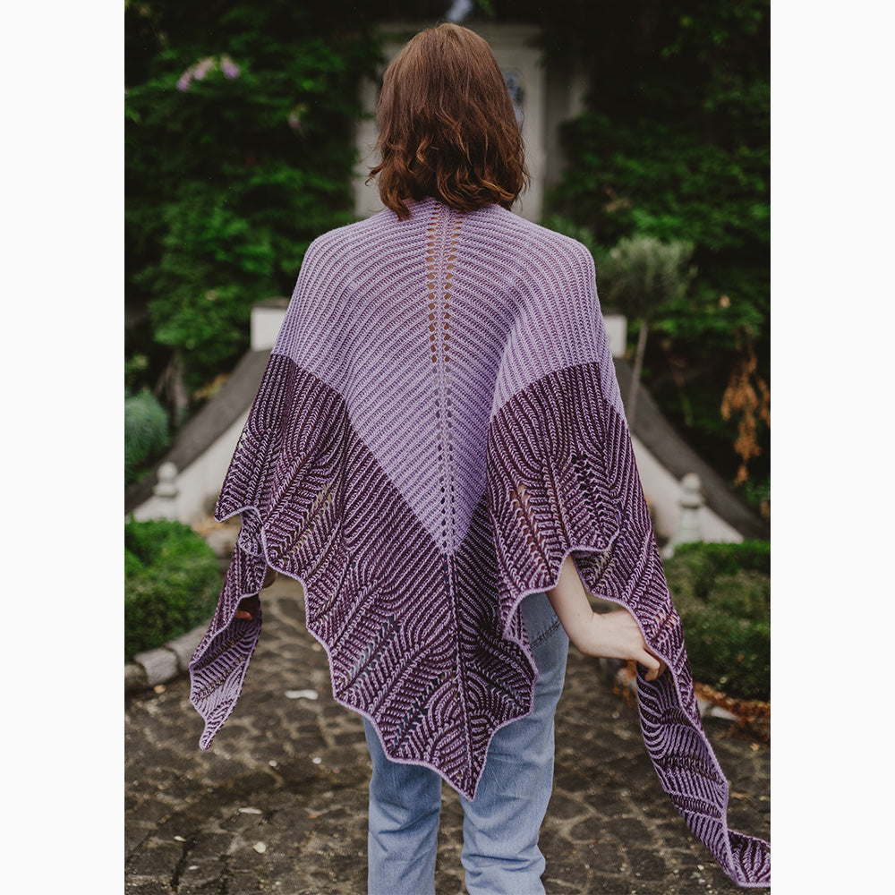 Pascuali Visteria Shawl pattern maglia scialle triangolare
