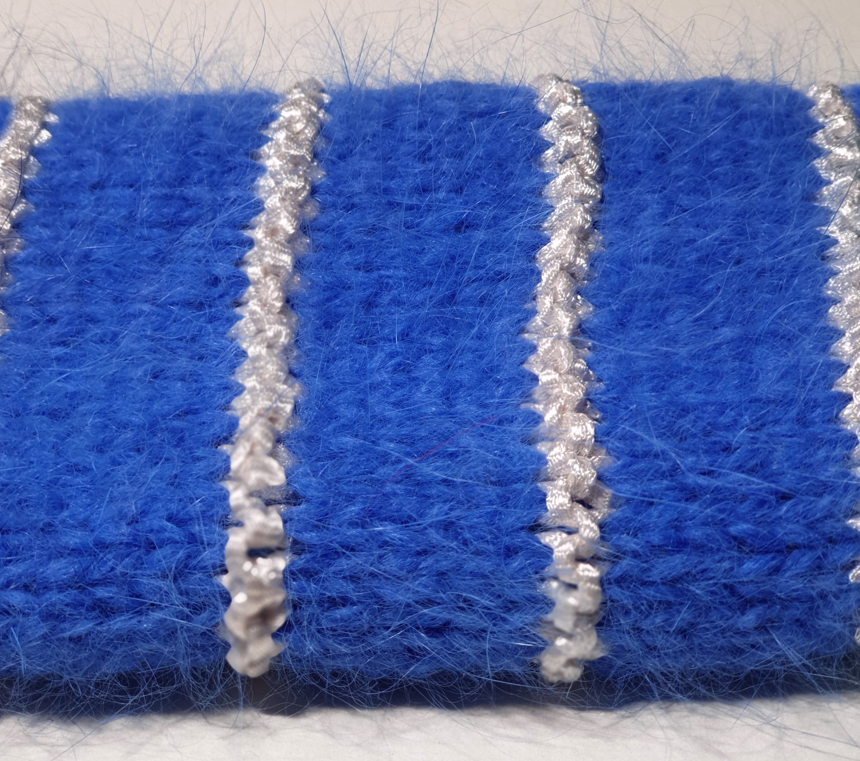 Anny Blatt Cerbère pull kit maglia S naturale nero mohair