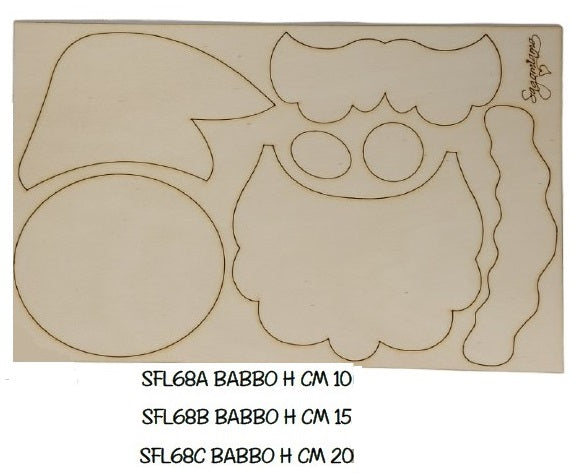 Il Filo di Arianna Formallegra Babbo SFL68C Legno Altezza 20 cm