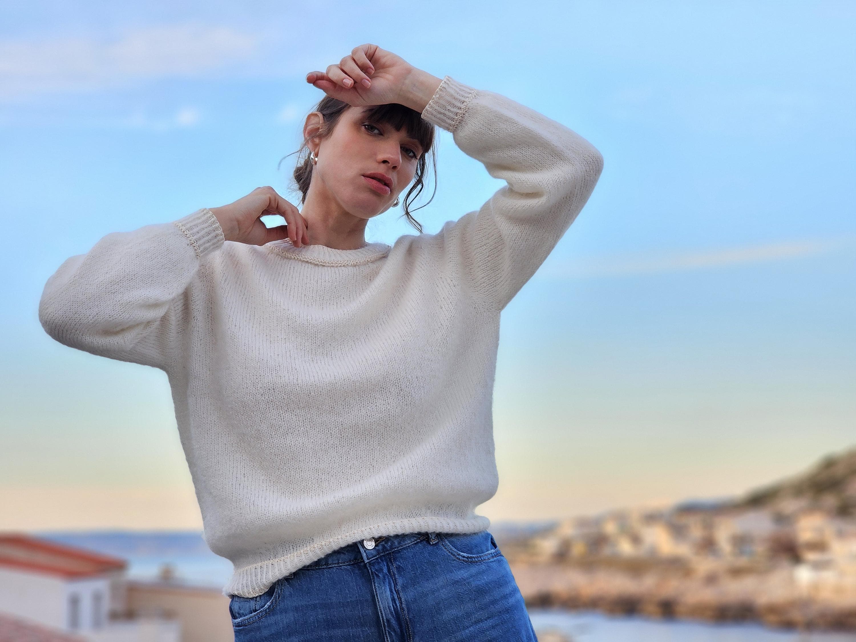Anny Blatt Anouk kit maglia maglione taglia M naturale