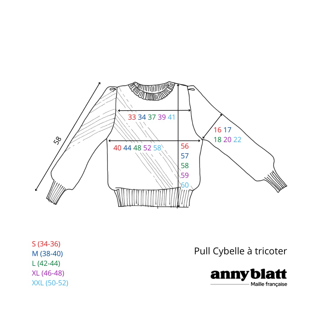 Anny Blatt Cybelle maglione ai ferri kit maglia angora