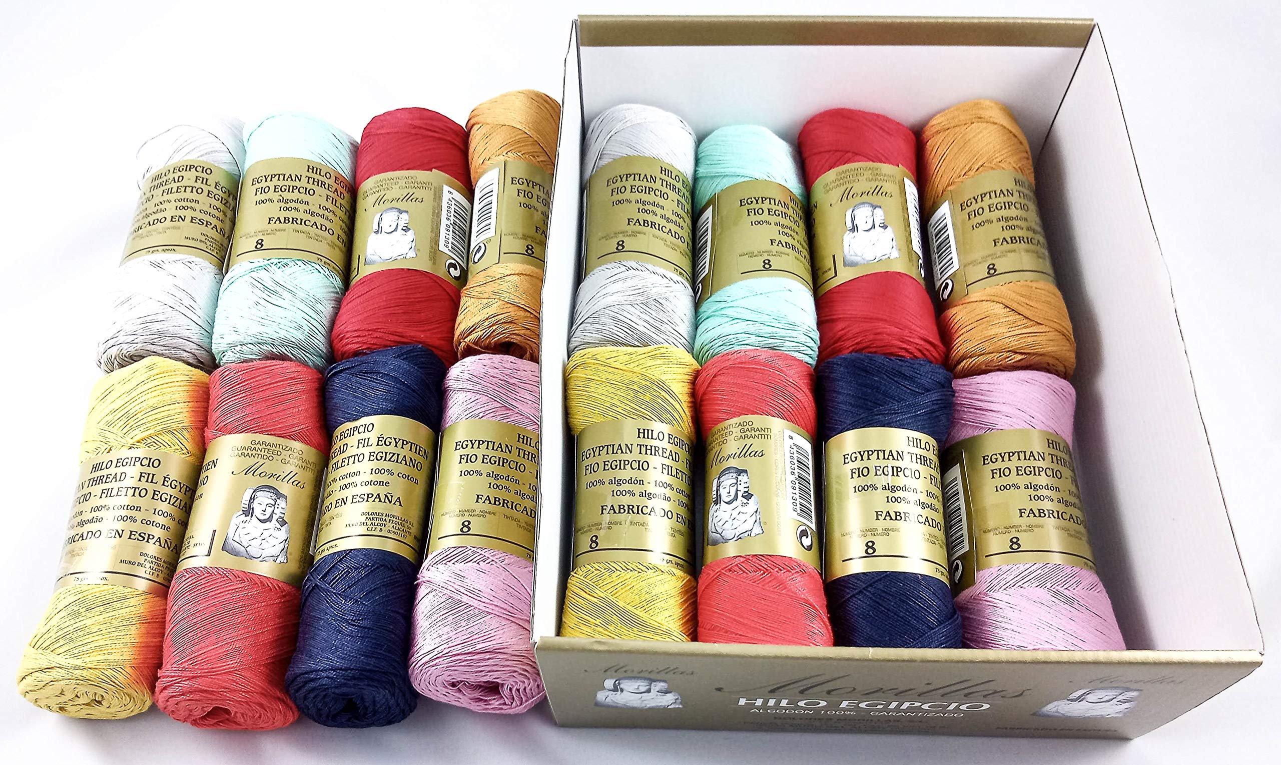 Morillas Zepelines Ne 8/2 cotone perlato serie 4 16x75 g assortiti