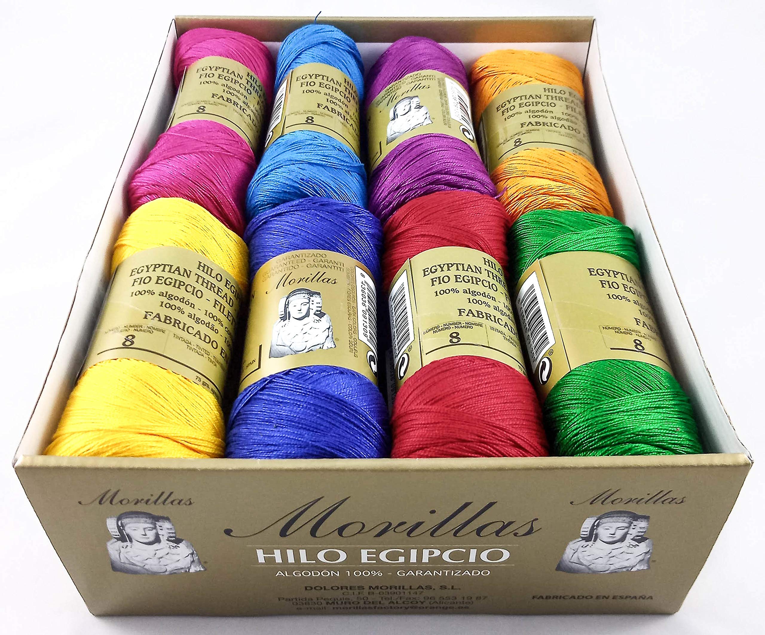 Morillas Zepeline Ne 8/2 filo cotone perlato 16pz scuri