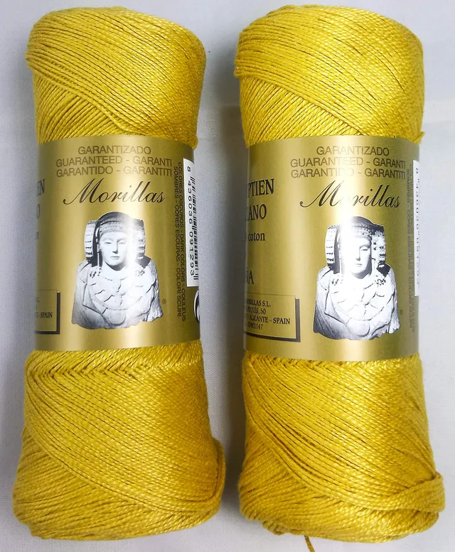 Morillas Zepelines Ne 8/2 filo cotone 2x75 g senape 34 mercerizzato
