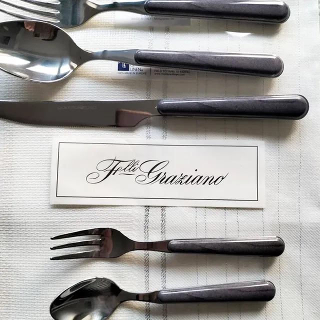Gomitolorosa Set Americano con Posate x2 tovagliette lino