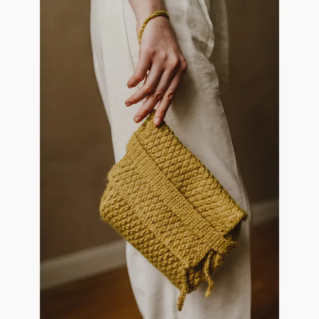 Pascuali Lunti schema uncinetto clutch cotone mohair