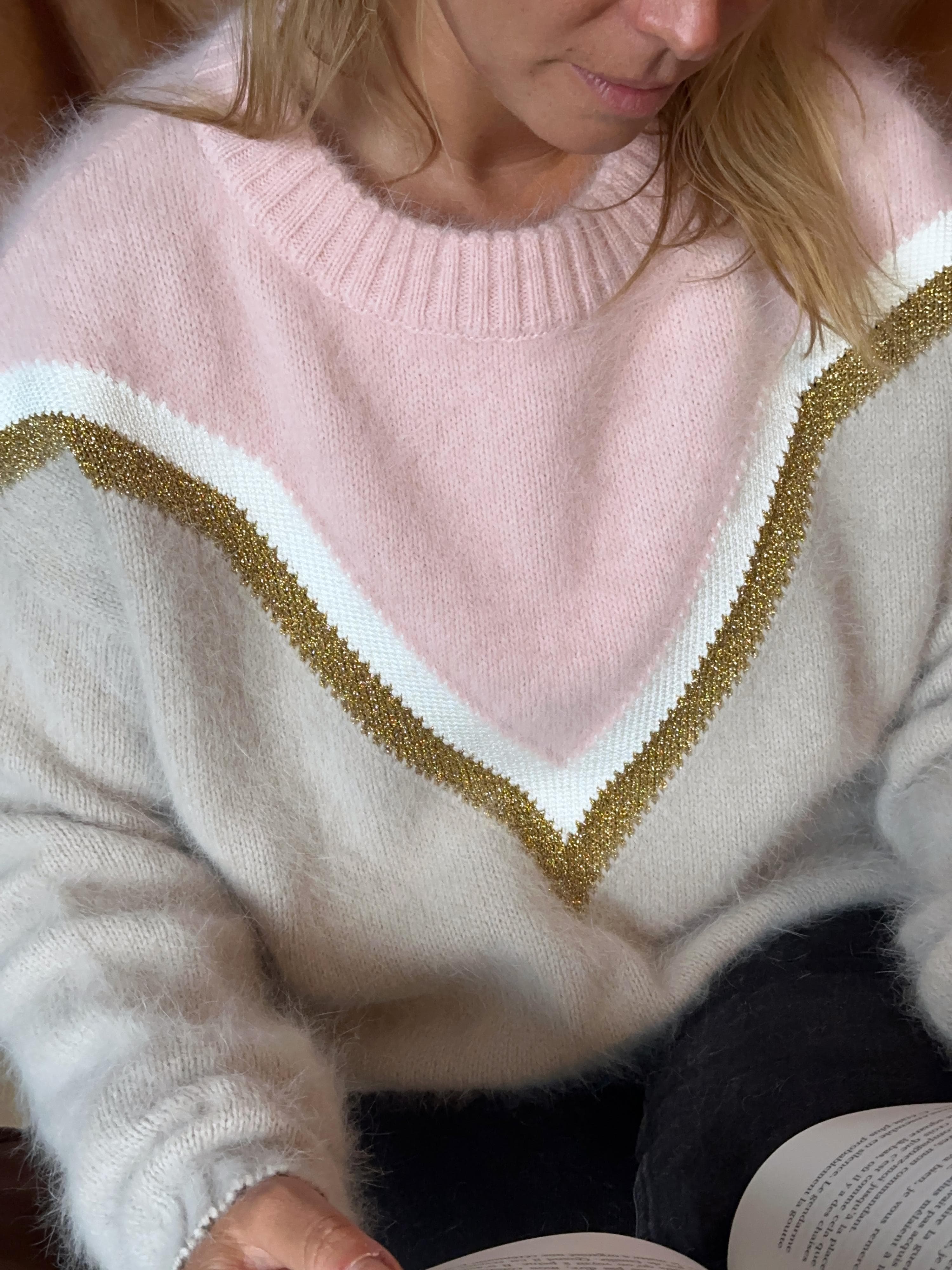 Annyblatt Celeste maglione angora Dune e Poudre