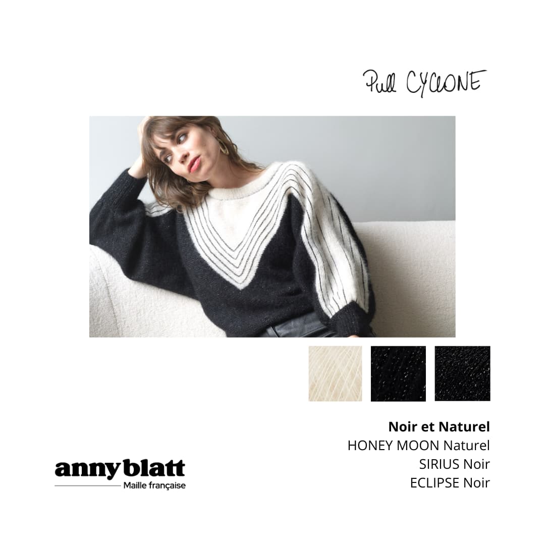 Annyblatt Cyclone kit maglia pull intarsia mohair