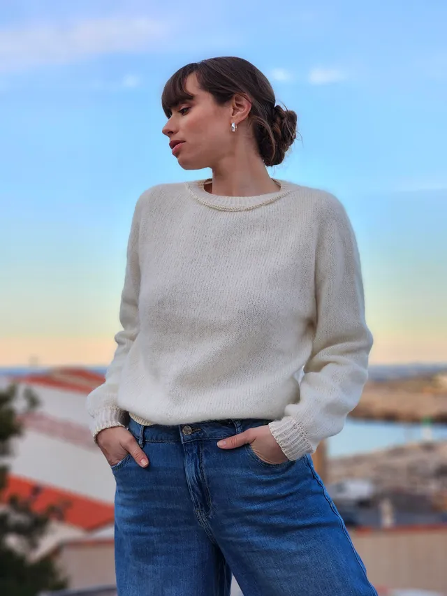 Anny Blatt Anouk kit maglia maglione taglia M naturale