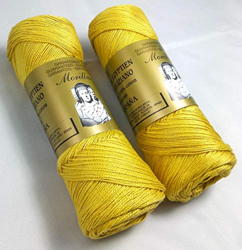 Morillas Zepelines Ne 8/2 filo cotone 2x75 g senape 34 mercerizzato