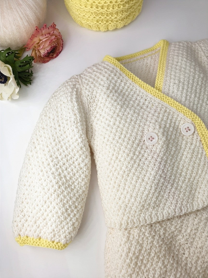 Anny Blatt Bambou kit maglioncino neonato Mimosa taglia 2
