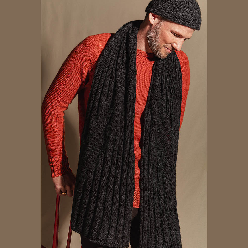Pascuali Bajar schema set cappello sciarpa uomo cashmere