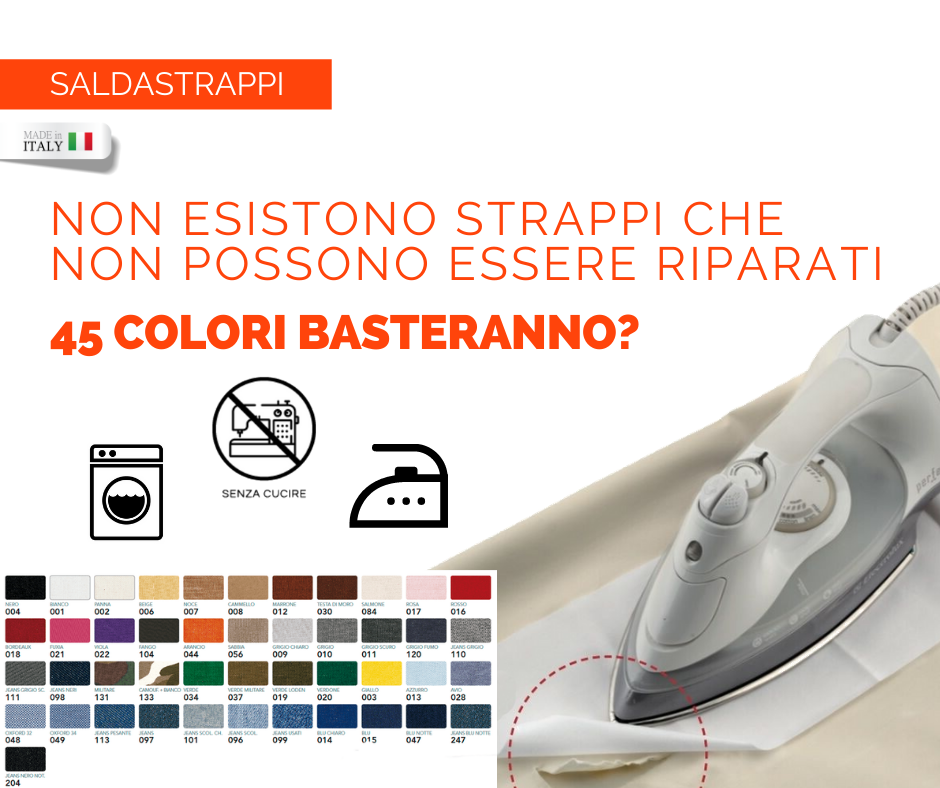 Il Filo di Arianna Saldastrappi Termoadesivo toppa cotone 40,5x14 cm