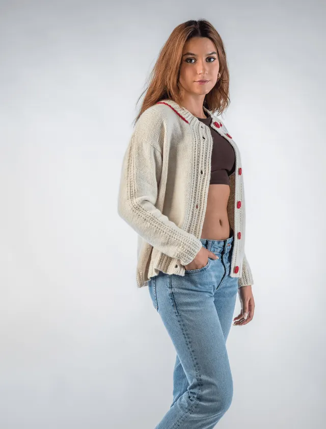 Rosarios4 378 Coração de Viana schema maglia donna