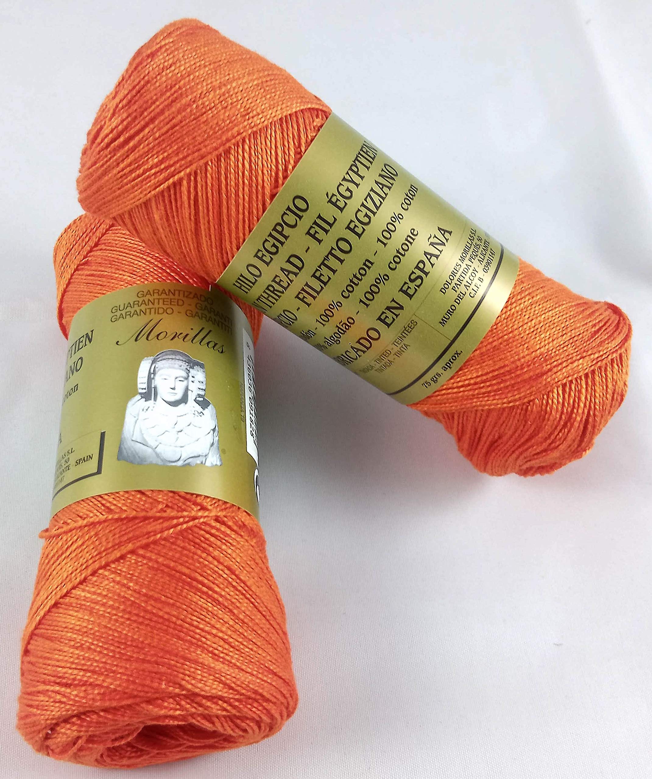 Morillas Zepelines Ne 5/2 cotone perlé arancione 19 2x75 g