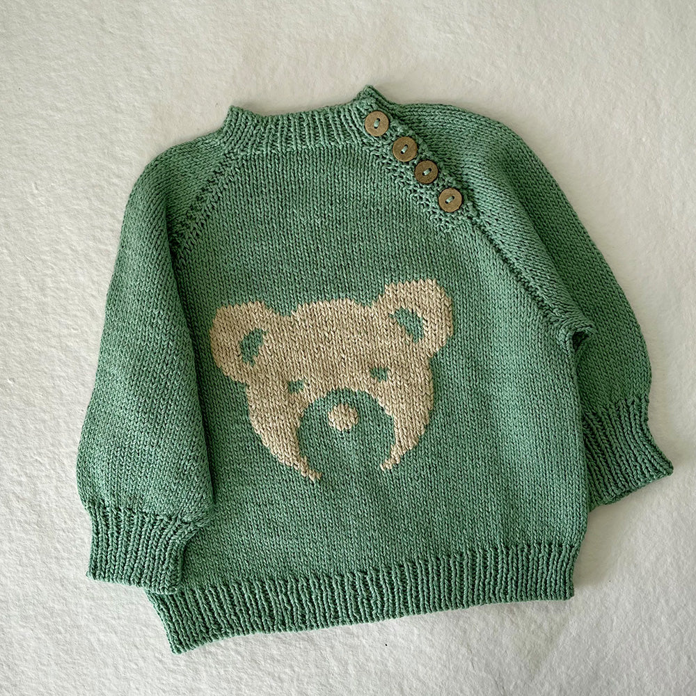 Pascuali Bora schema maglia pullover neonato raglan
