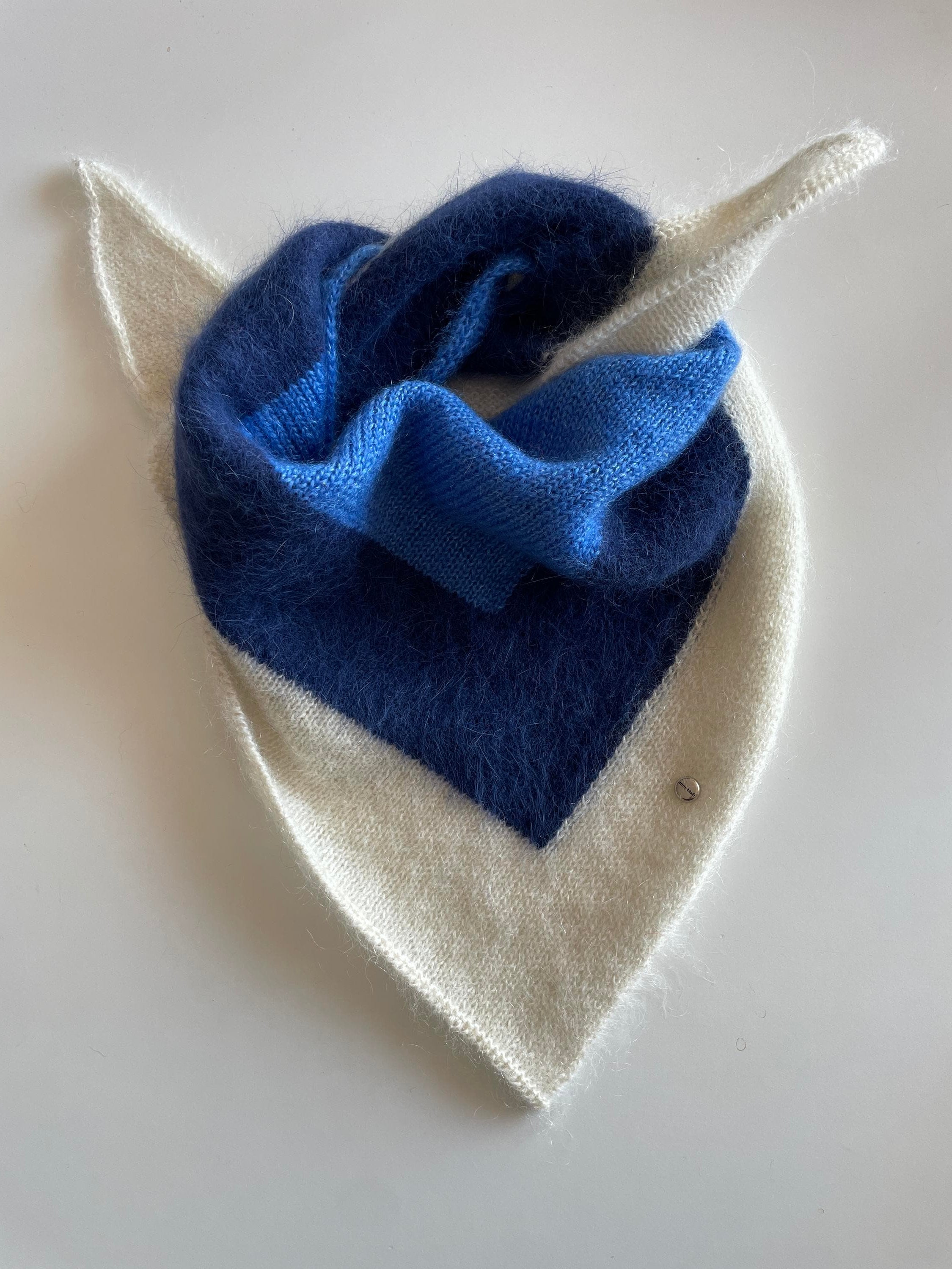 Annyblatt Madone bandana foulard mohair seta taglia unica