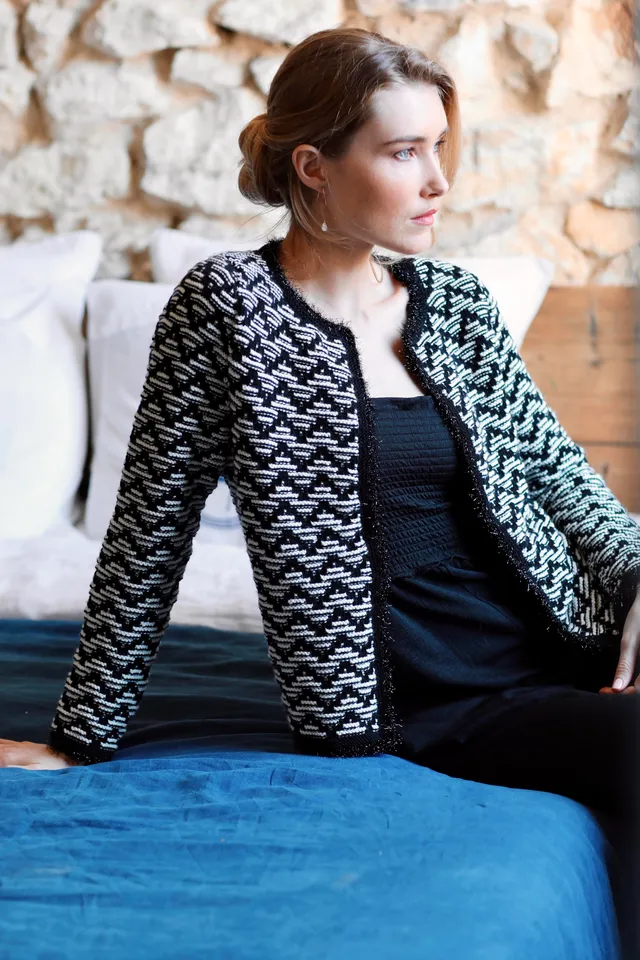Annyblatt Magda giacca donna kit maglia taglia S naturale