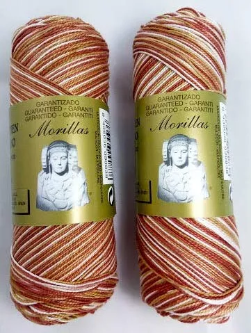 Morillas Zepelines Ne 8/2 cotone perlato marrone 31 2x75 g multicolore