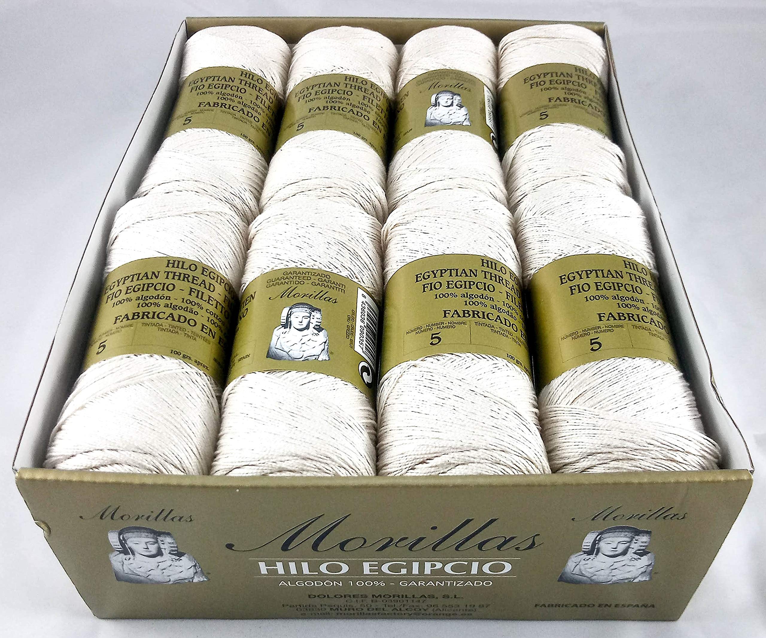 Morillas Zepelines Ne 5/2 filo cotone 16 gomitoli ecrù