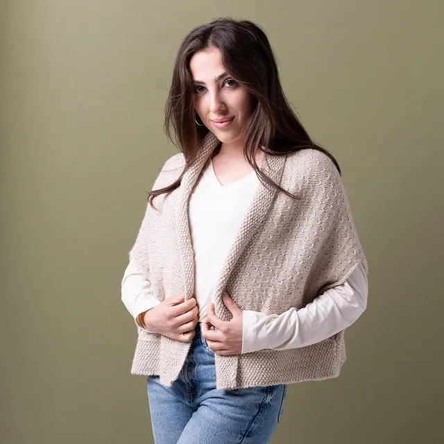 Pascuali Dotted Cape schema maglia mantella PDF top-down