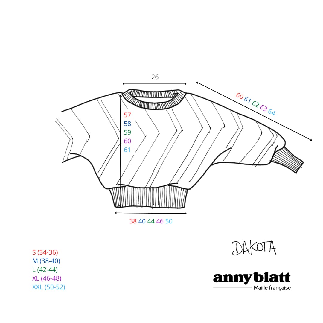 Anny Blatt Dakota pull da lavorare nero S