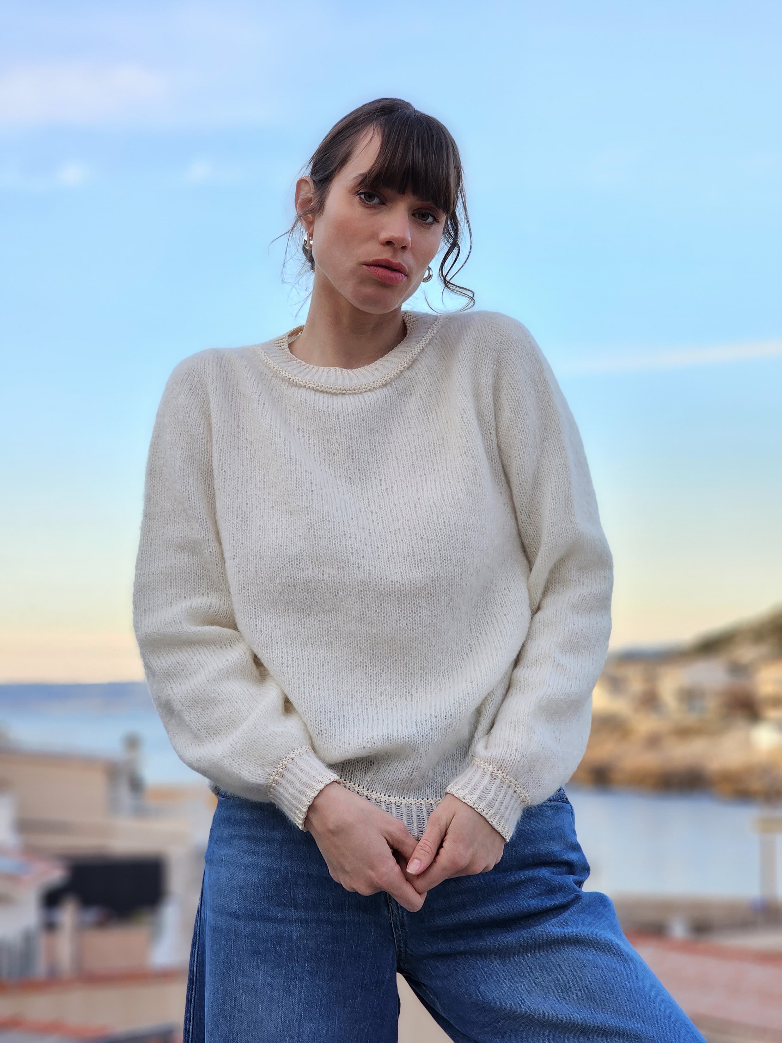 Anny Blatt Anouk kit maglia maglione taglia M naturale