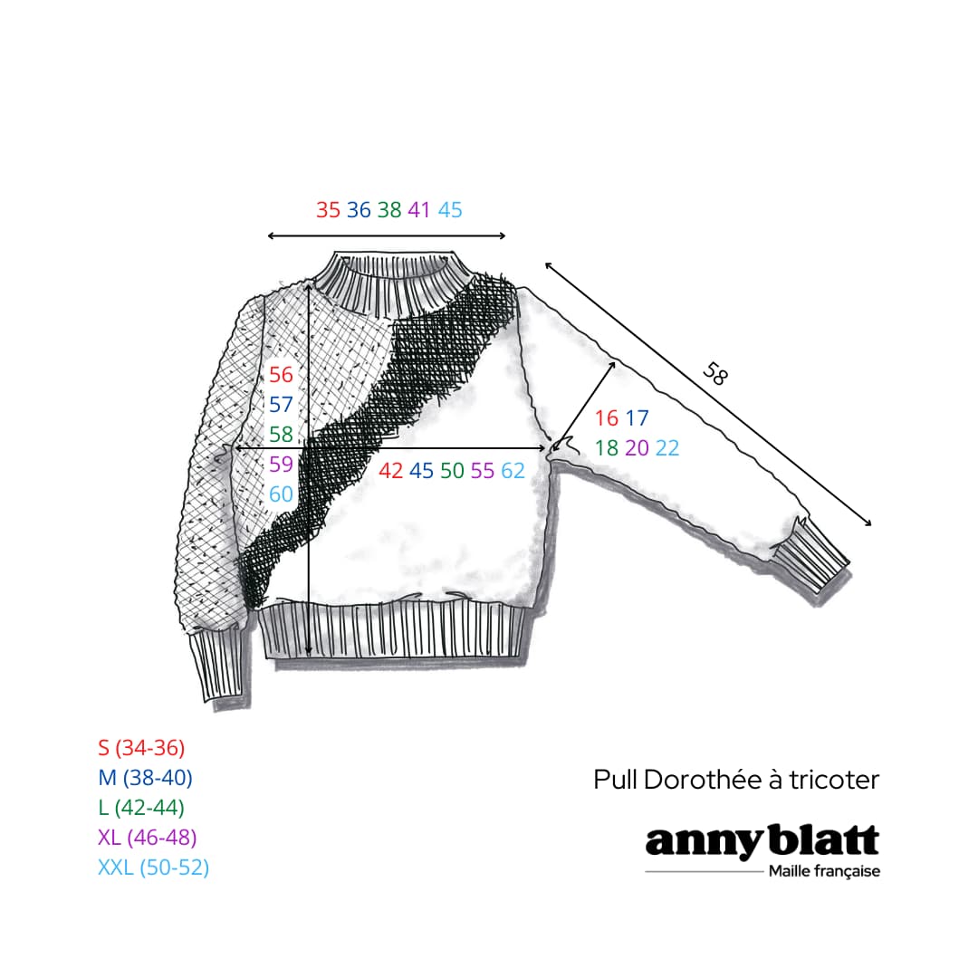 Annyblatt Baby Blatt Dorothée pull kit maglia merino dune