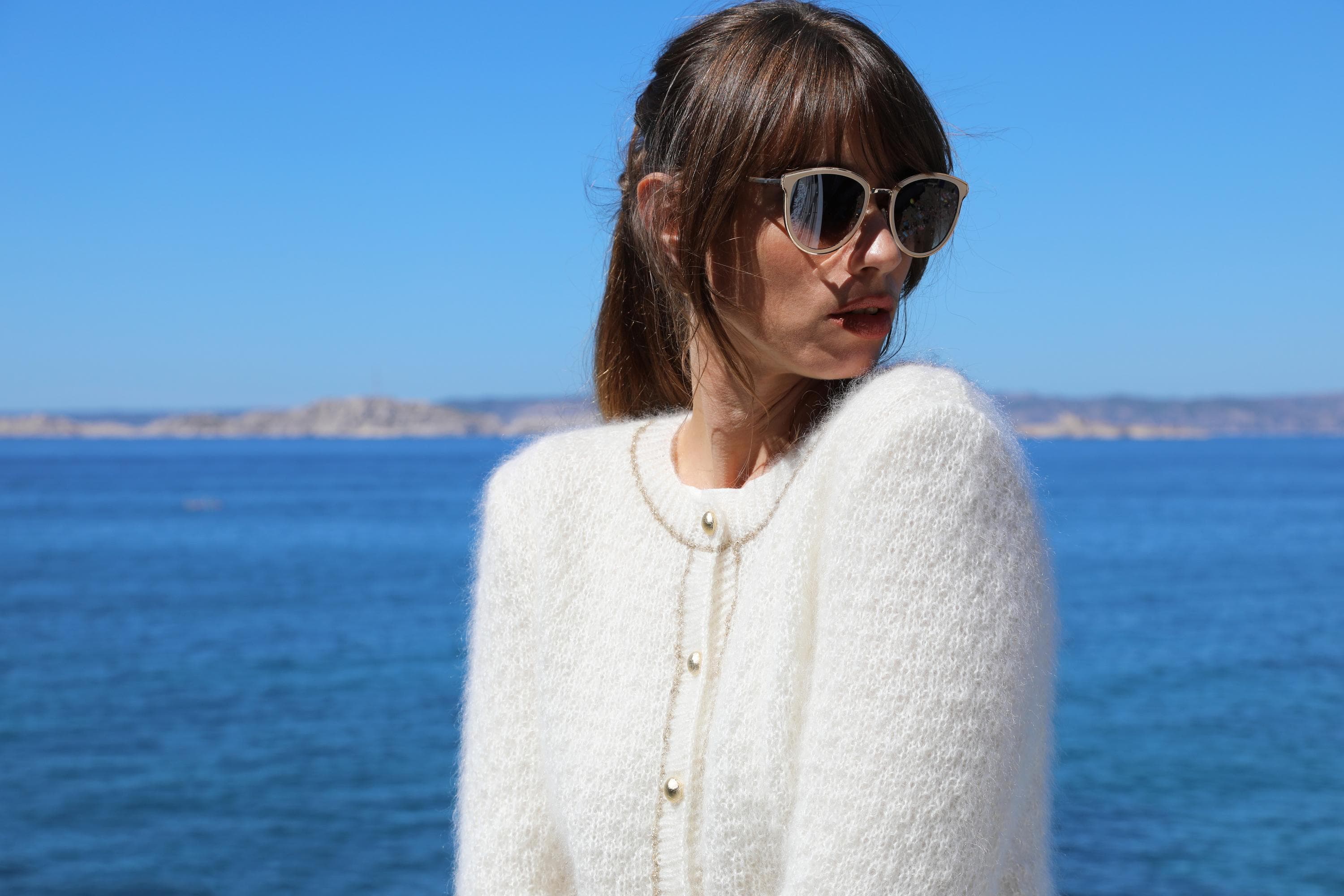 Anny Blatt Rosalia kit maglia cardigan mohair seta