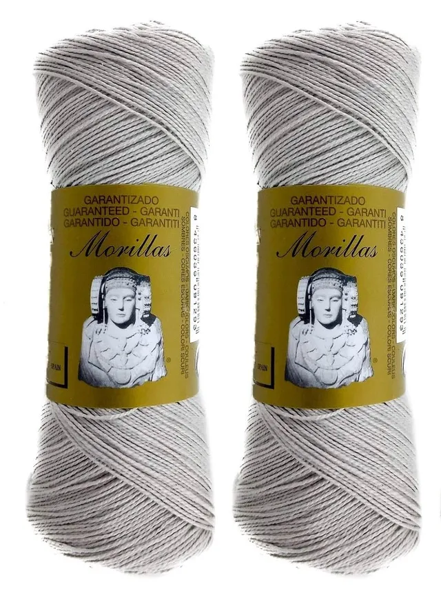 Morillas Zepelines Ne 5/2 cotone perlato mercerizzato grigio 38 x2