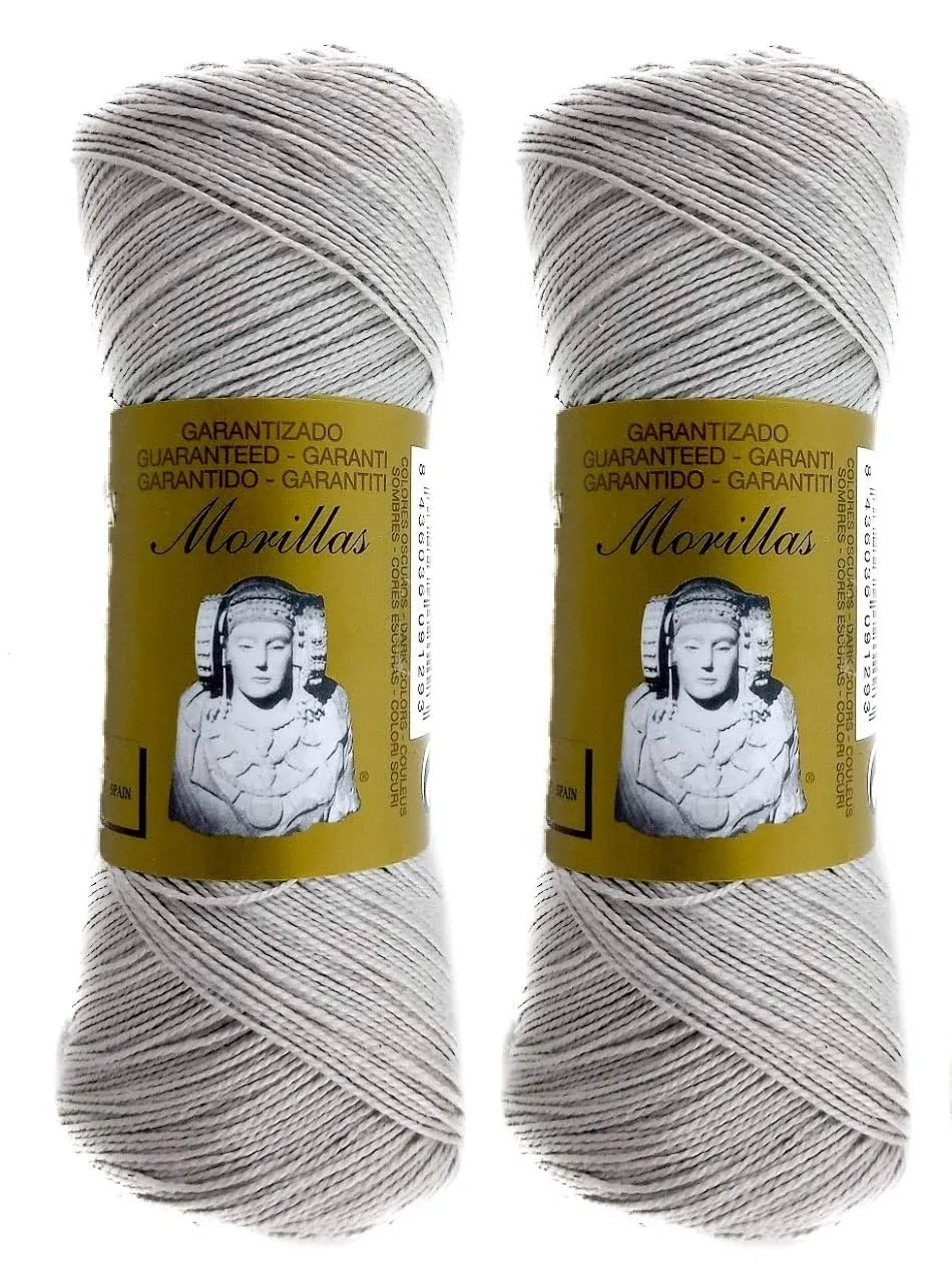 Morillas Zepelines Ne 5/2 cotone perlato mercerizzato grigio 38 x2