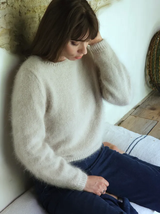 Annyblatt Mylène kit maglia angora Dune taglia S