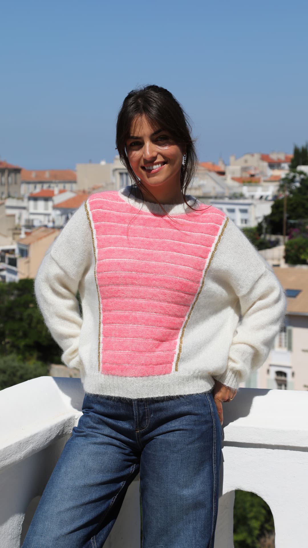 Anny Blatt Petra maglione mohair neon