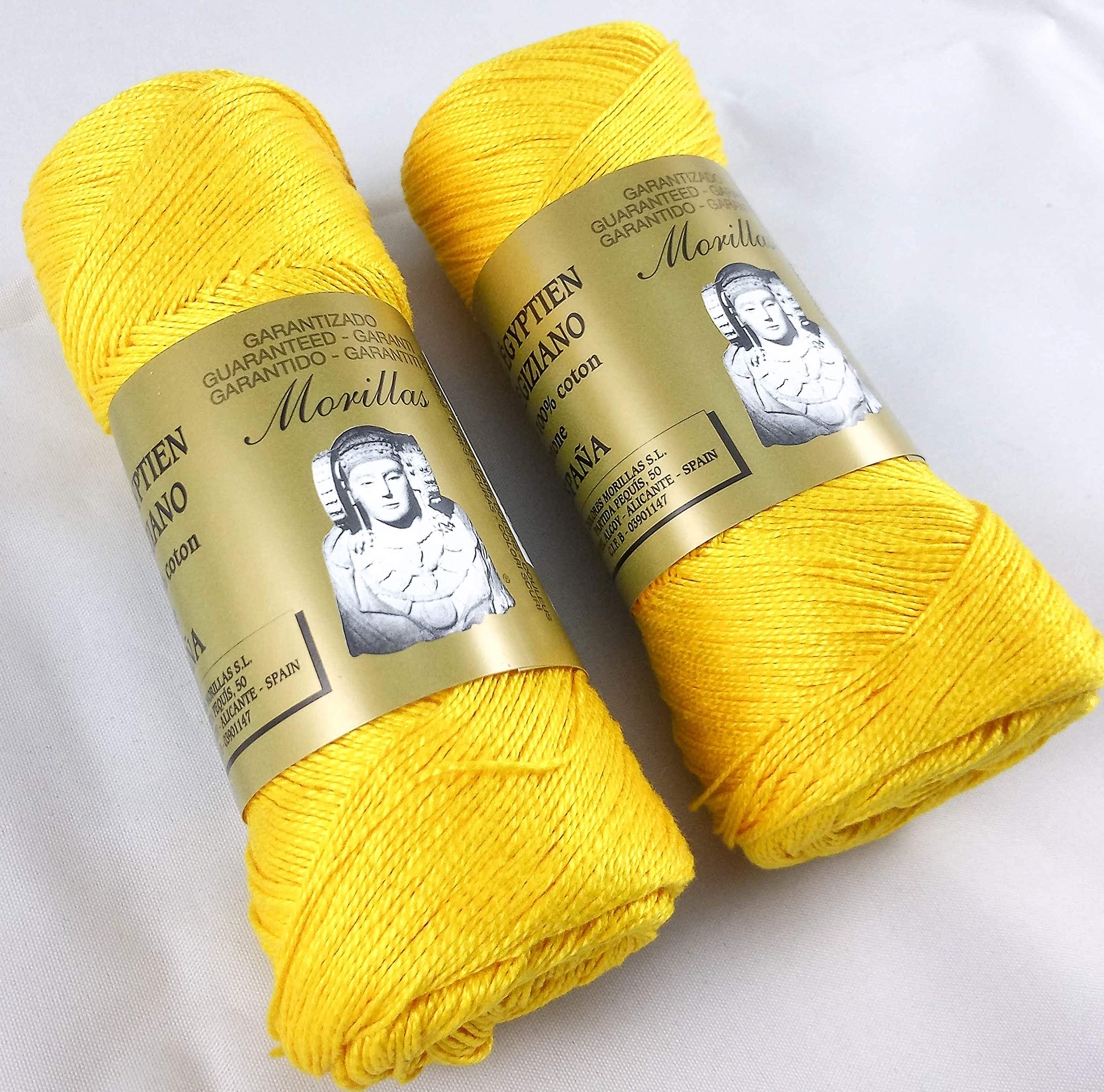Morillas Zepelines Ne 12/2 cotone perlato giallo 9 2x75 g