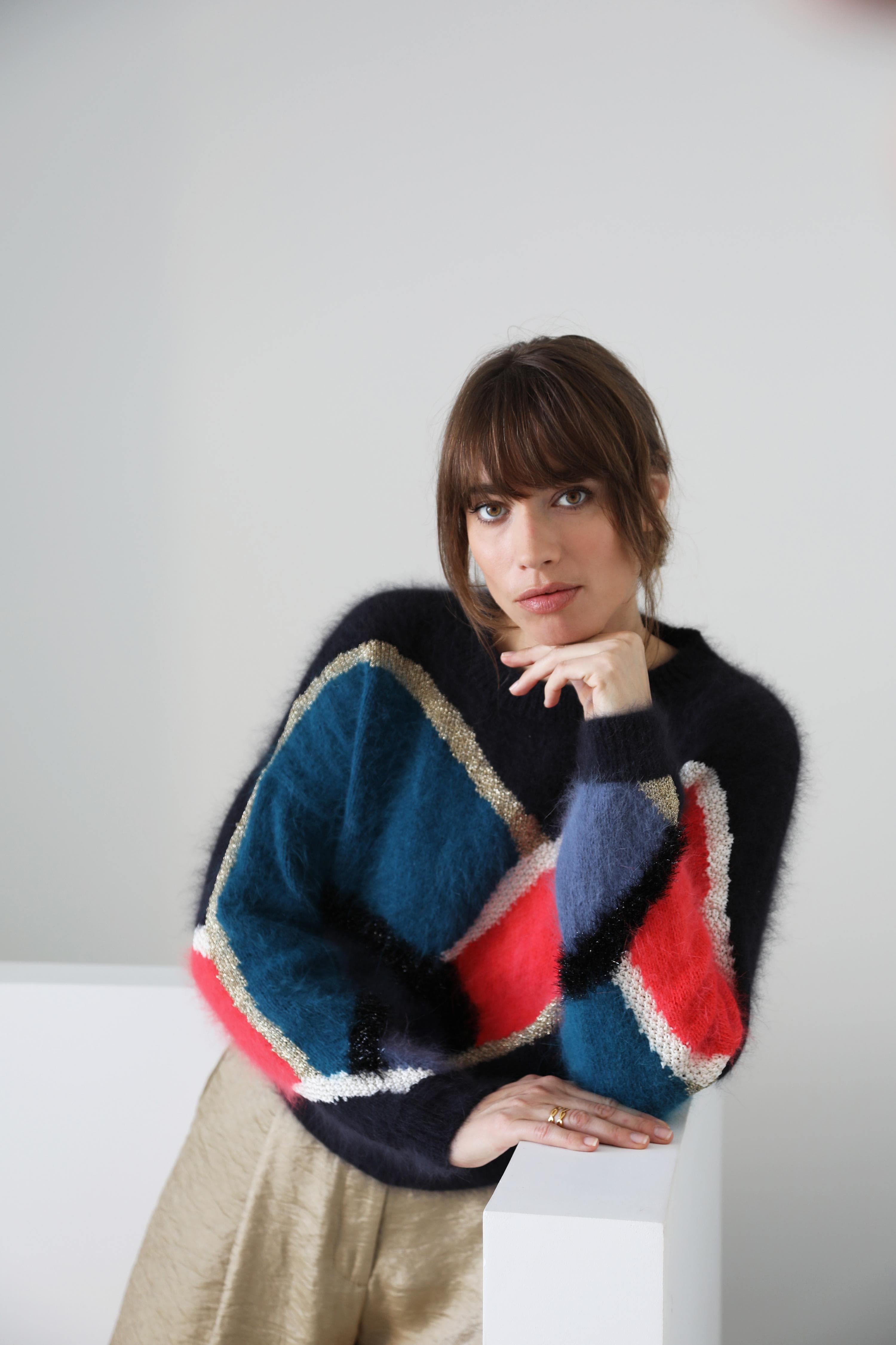 Anny Blatt Lizzy maglione angora capucine