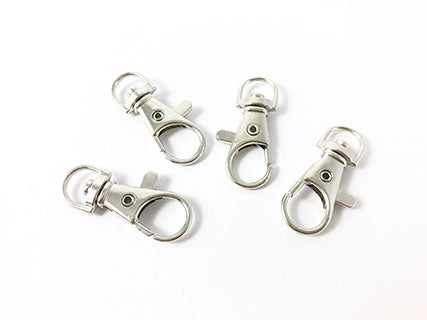 Il Filo di Arianna M44 moschettone borse argento 3,5cm 4pz