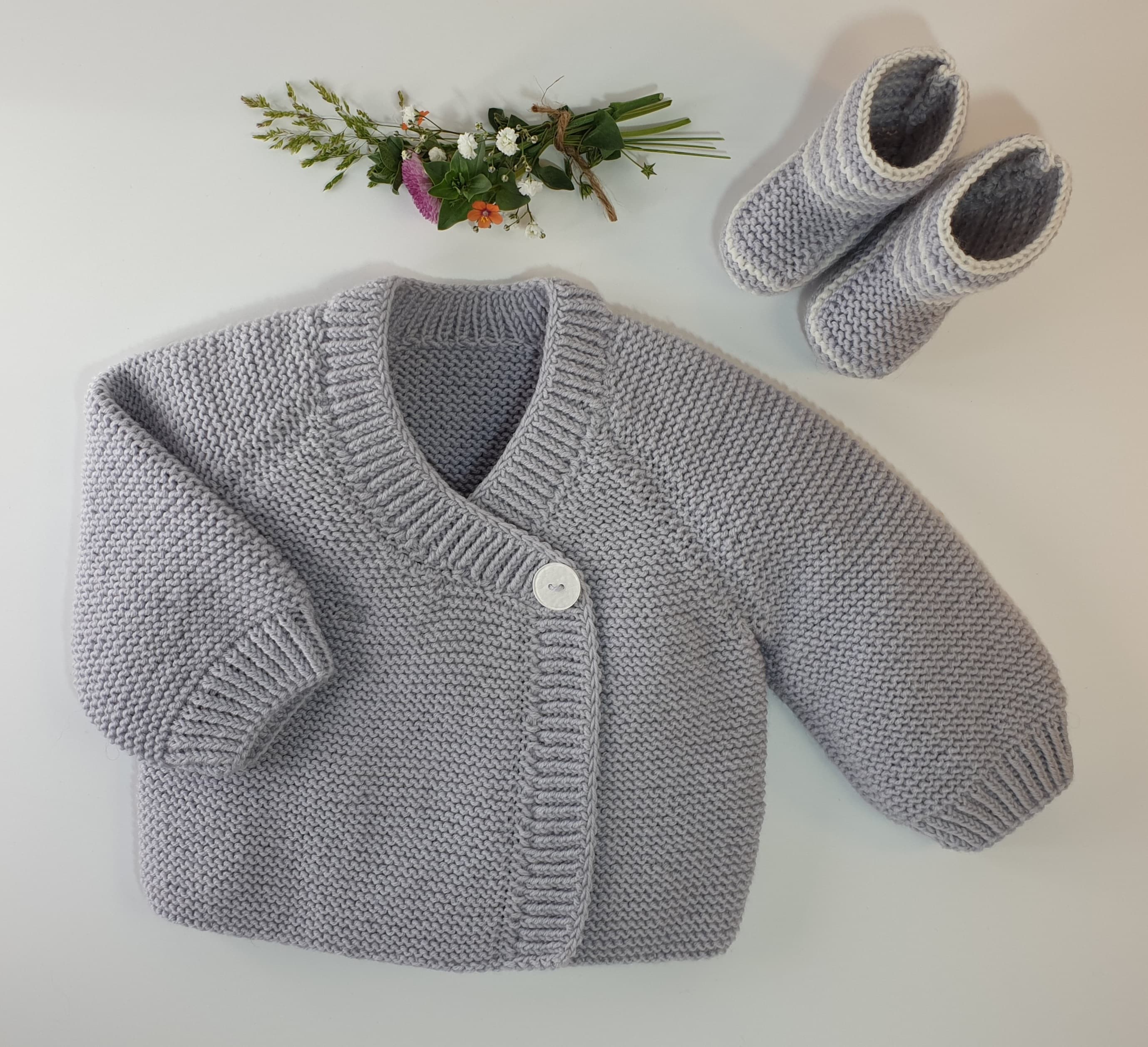 Anny Blatt Baby Myrte kit golfino merino mimosa taglia 1