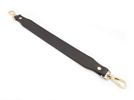 Il Filo di Arianna tracollina similpelle 36x2,9 cm nero oro