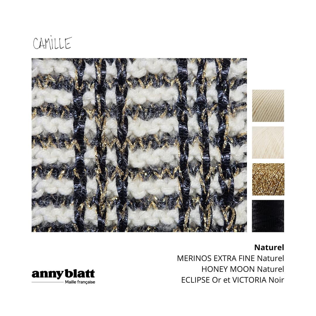 Anny Blatt Camille kit giacca tweed marine