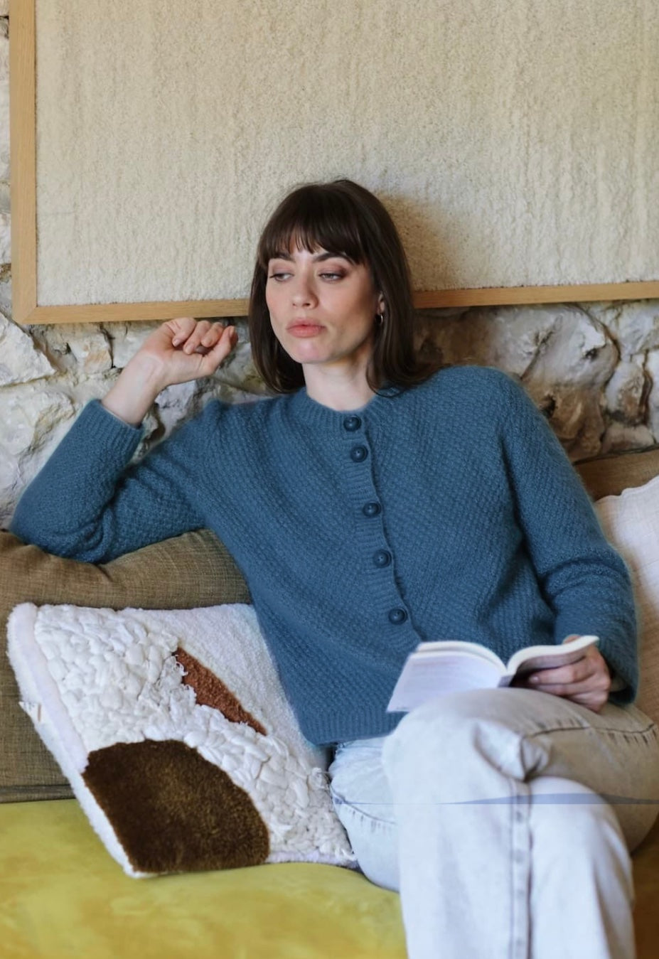 Annyblatt Priscilla cardigan kit maglia taglia S mohair
