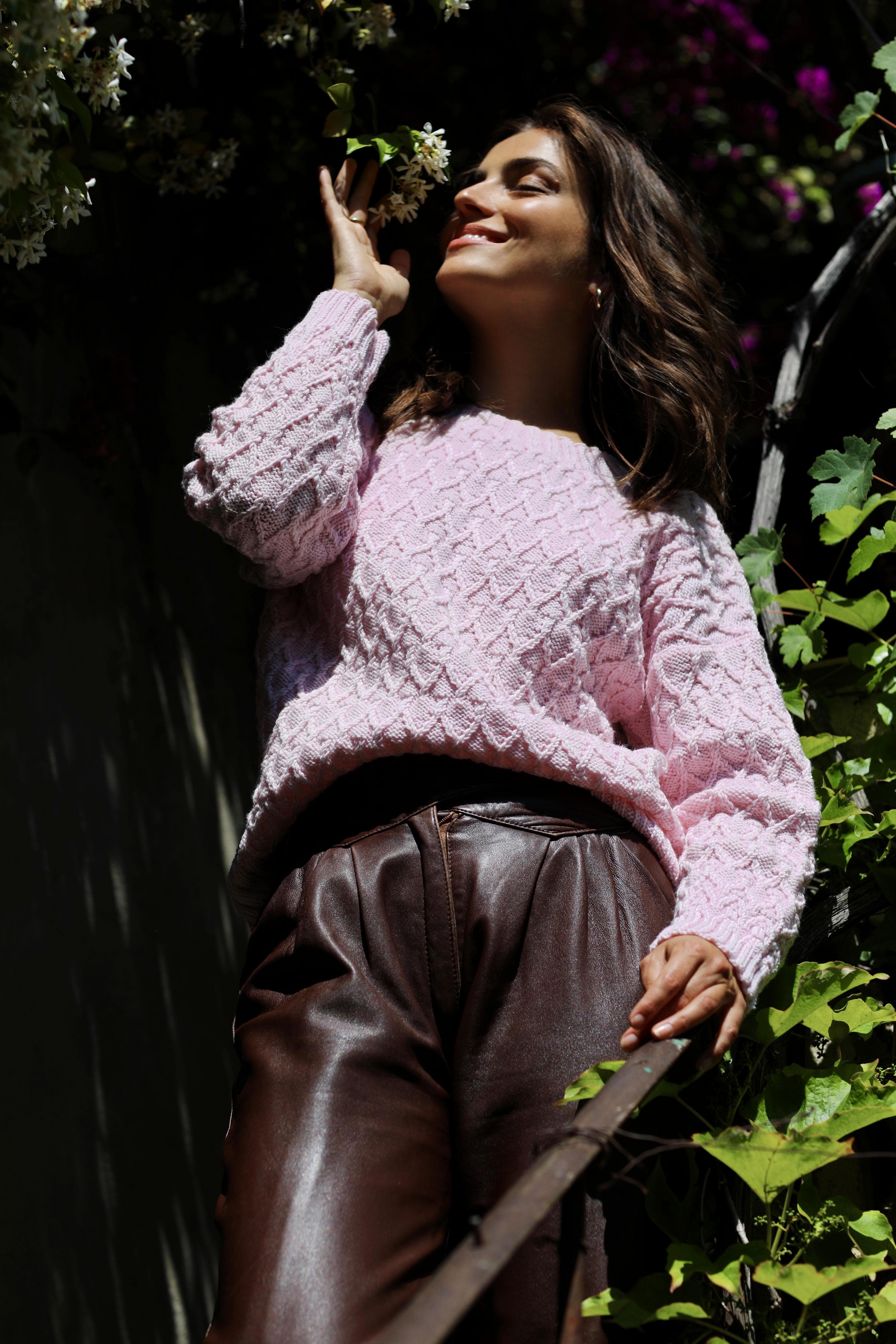 Anny Blatt Augusta kit maglia pull merinos cipria