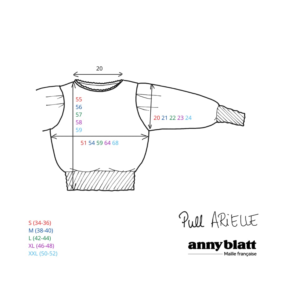 Annyblatt Arielle kit maglia angora trecce