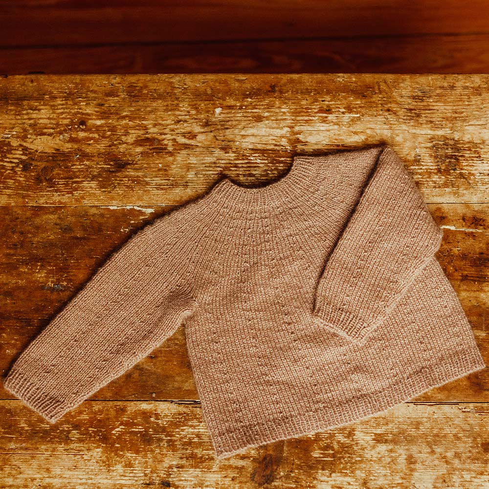 Pascuali Sayin schema maglia neonato top-down cashmere