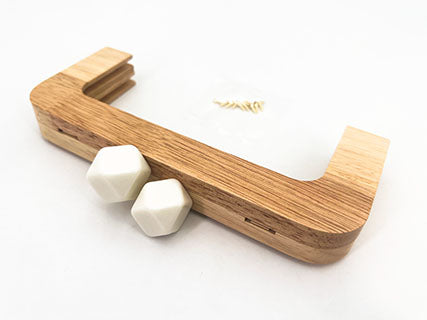 Il Filo di Arianna Prisma clic clac legno resina 20x8 cm
