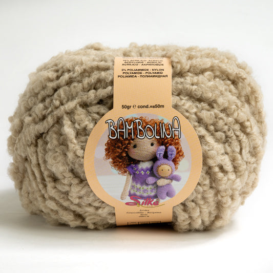 Il Filo di Arianna Bambolina gomitolo bouclé Beige 18 50g